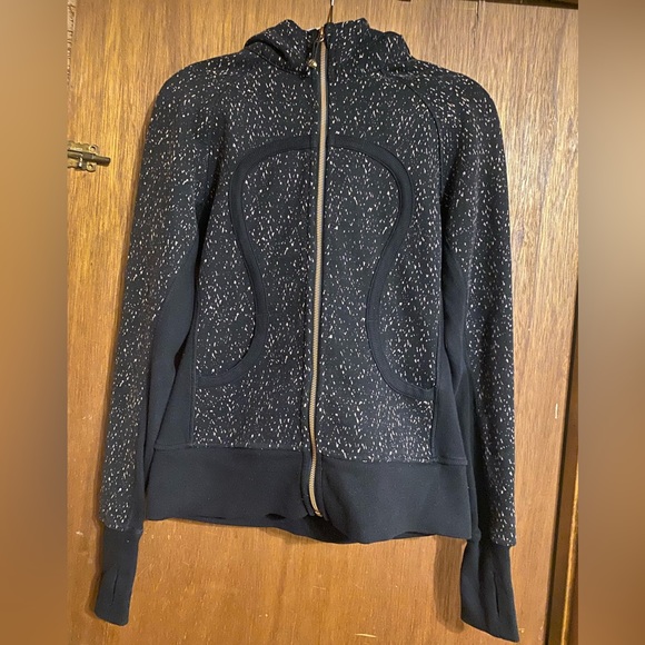 Lululemon black/speckled scuba full zip hoodie - Picture 1 of 3